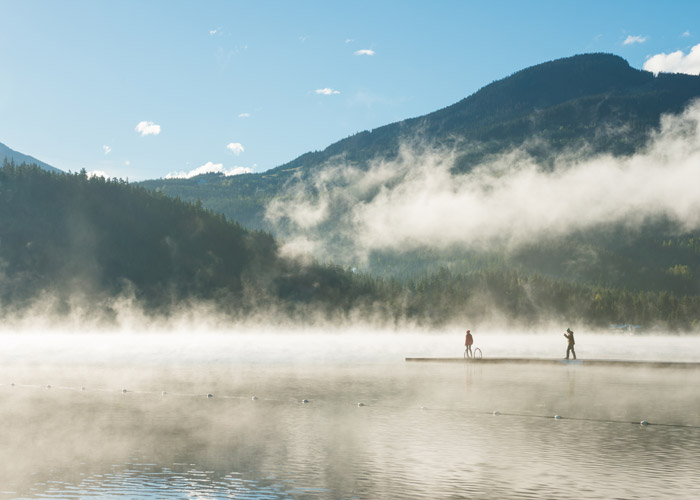 Alta Lake in the mist