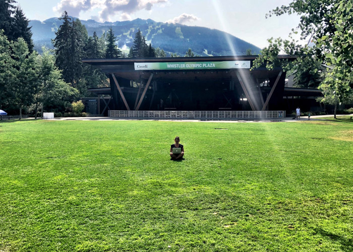 Working in Whistler Olympic Plaza