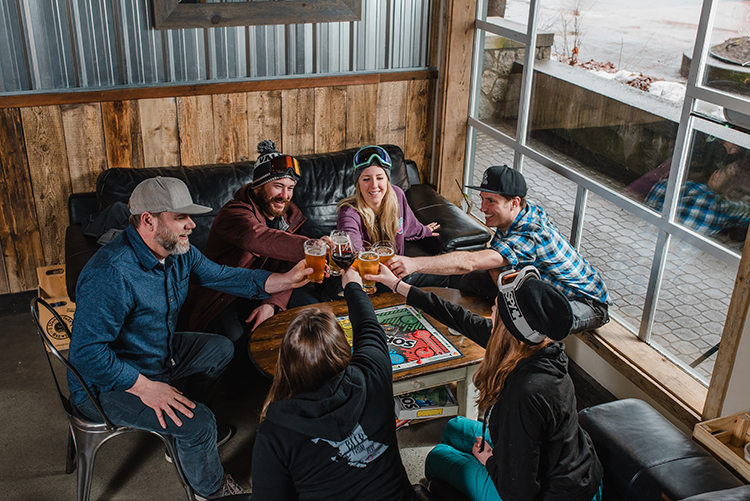 Apres at the Fitzsimmons Pub in Whistler