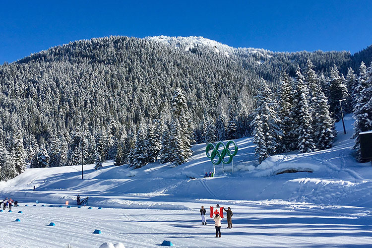 The setting of the Coast Outdoors Payak race - Whistler Olympic Park.
