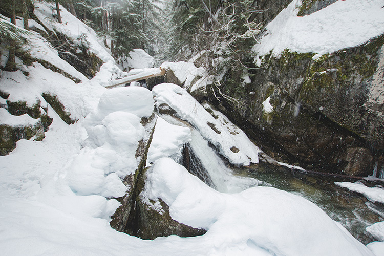 Rainbow Falls in Winter