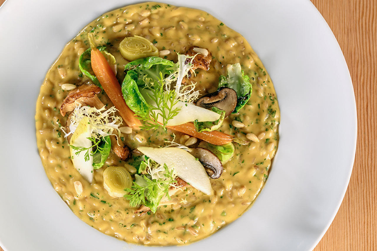 A vegan dish at the Aura in Whistler