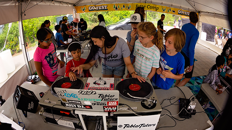 Table Tutors DJ workshop at GO Fest in Whistler