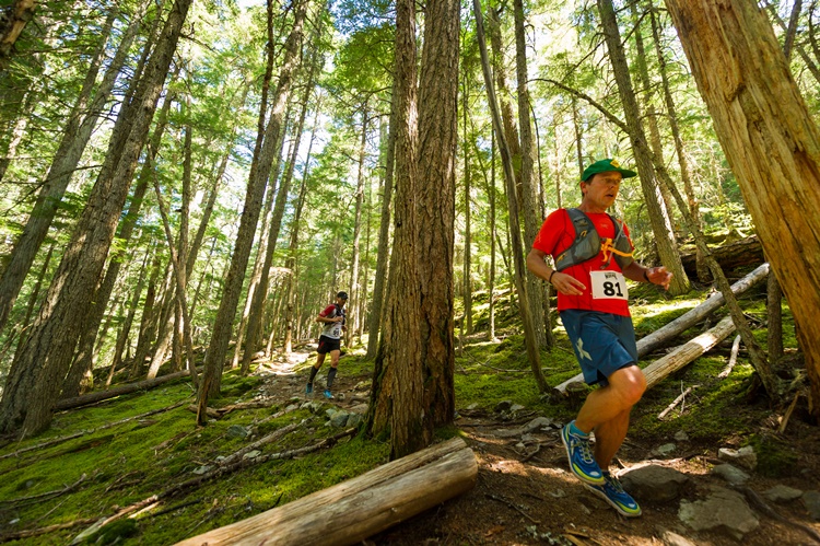 Runner at Comfortably Numb Trail run