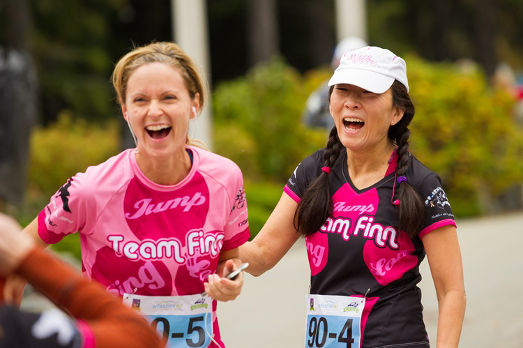 Participants having fun at the Whistler 50 Relay & Ultra