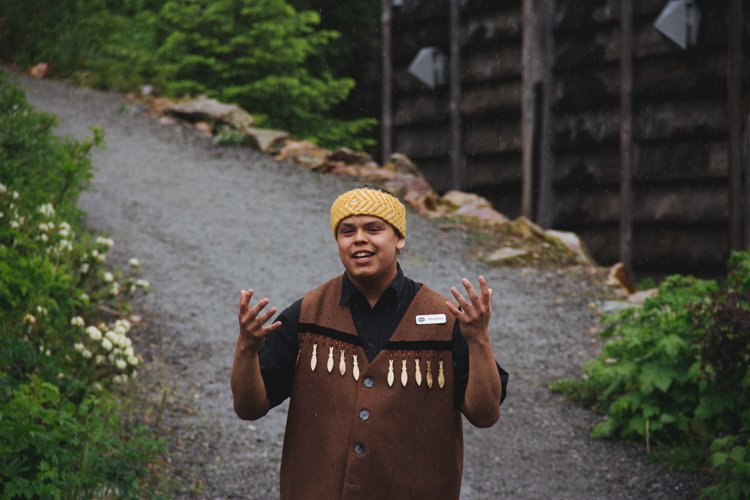 Guide at the Squamish Lil'wat Cultural Centre