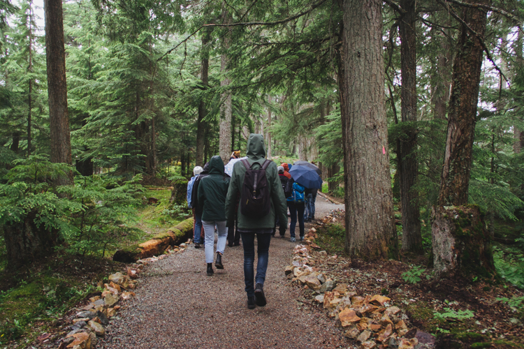 Guests on the Salish Stroll in Whistler