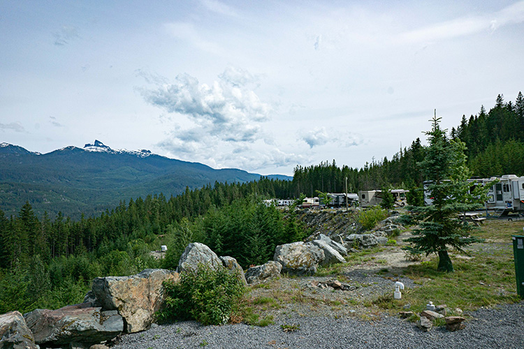 View of Black Tusk from Whistler RV Campground