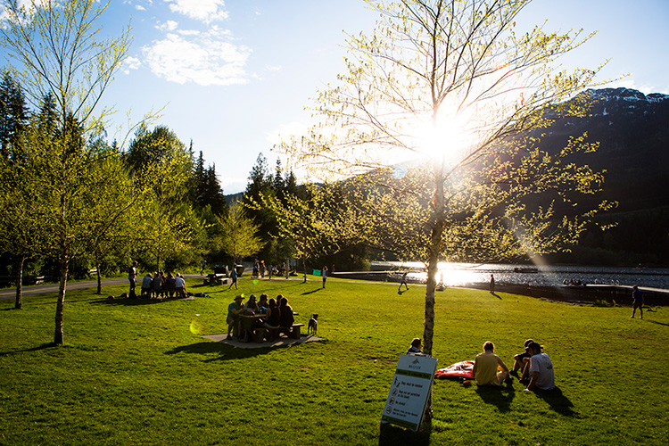 Lakeside Park in Whistler