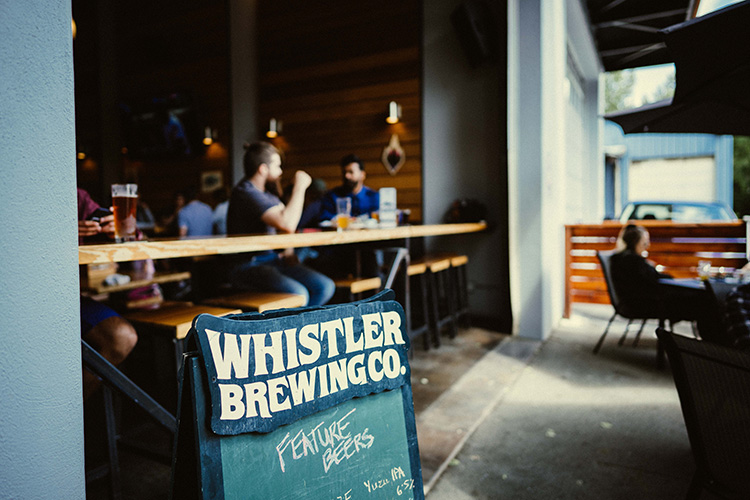 Whistler Brewing Co patio