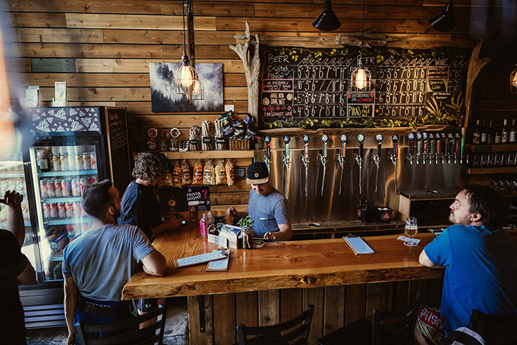 Inside Coast Mountain Brewing