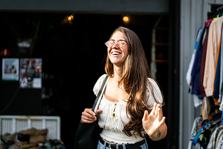 Shopper at The Velvet Underground in Whistler