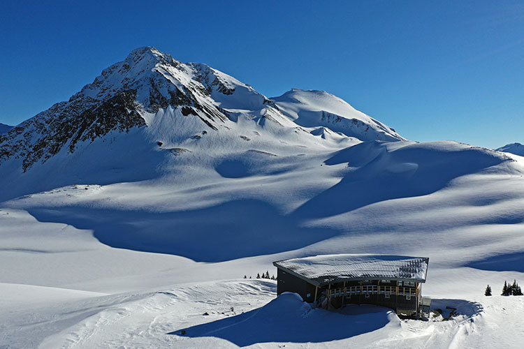 The Kees and Claire Hut on the Spearhead Traverse in Whistler