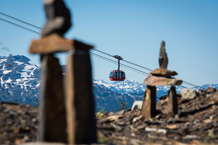 The PEAK 2 PEAK Gondola in Whistler.