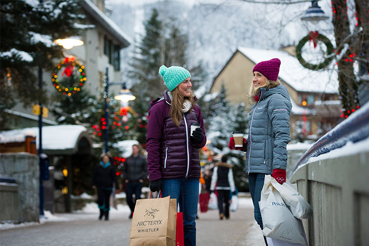 Women shopping Village Stroll