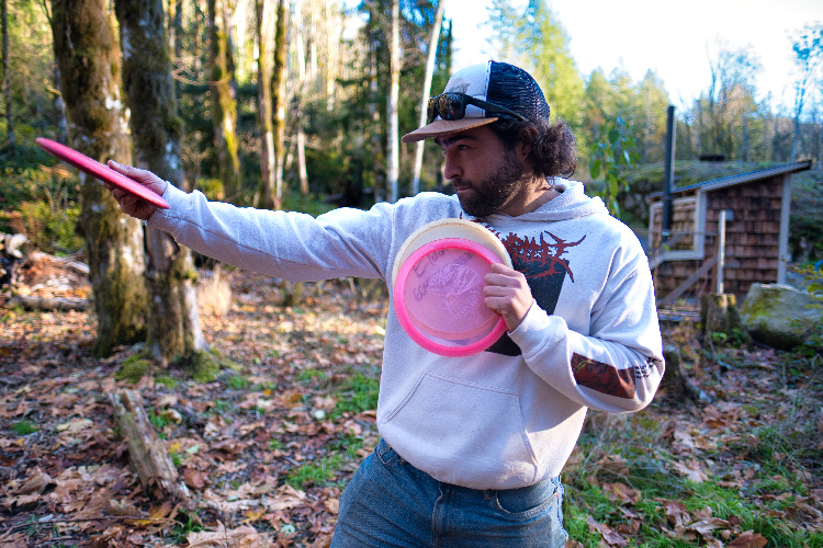 Frisbee golf in Pemberton