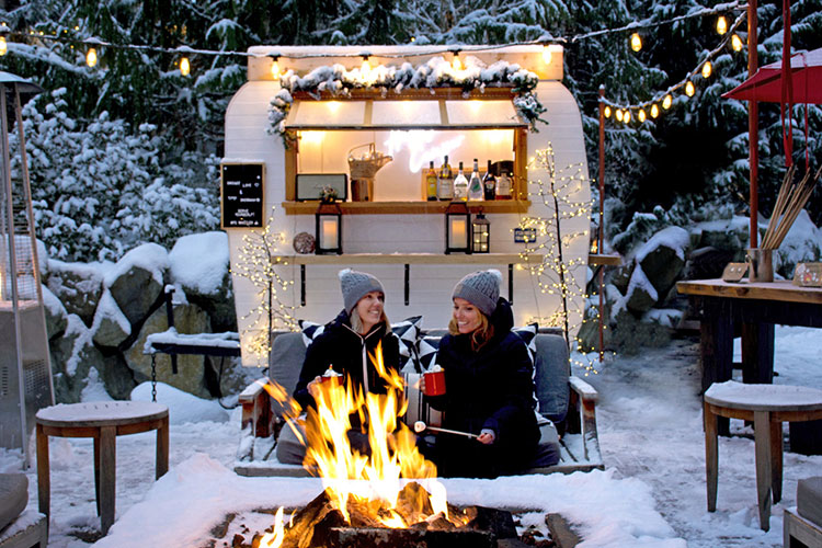 Patio camper at the Four Seasons Whistler