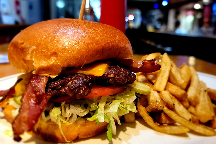 The Diner Burger at Southside Diner in Whistler.