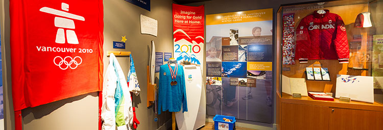 The 2010 Winter Olympic and Paralympic display at the Whistler Musuem.