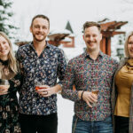 The four co-owners of The Raven Room in Whistler.