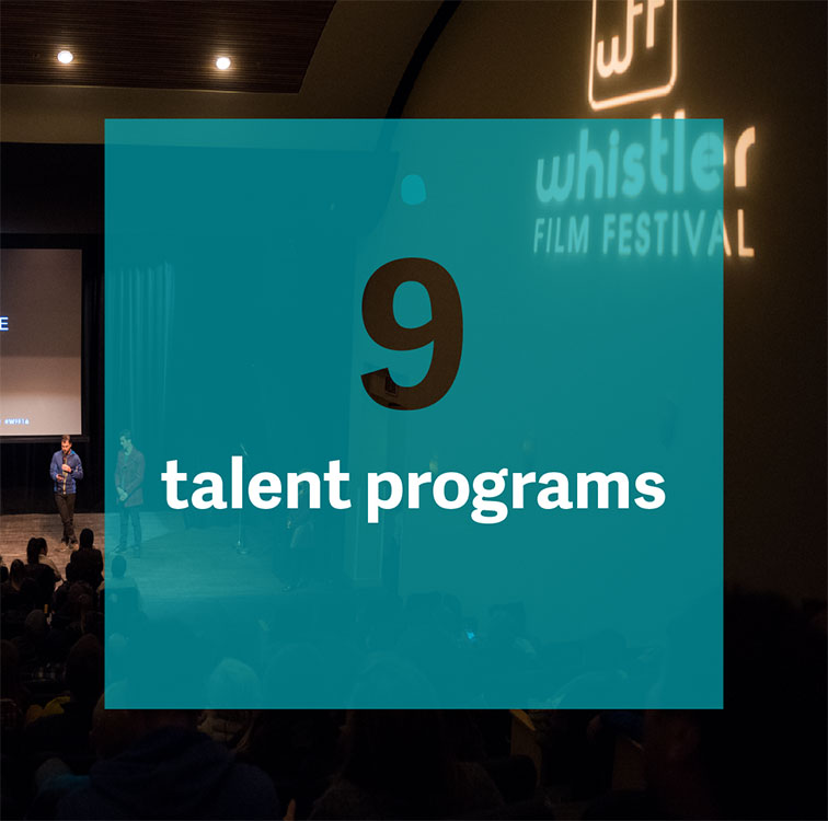 Nine talent programs.