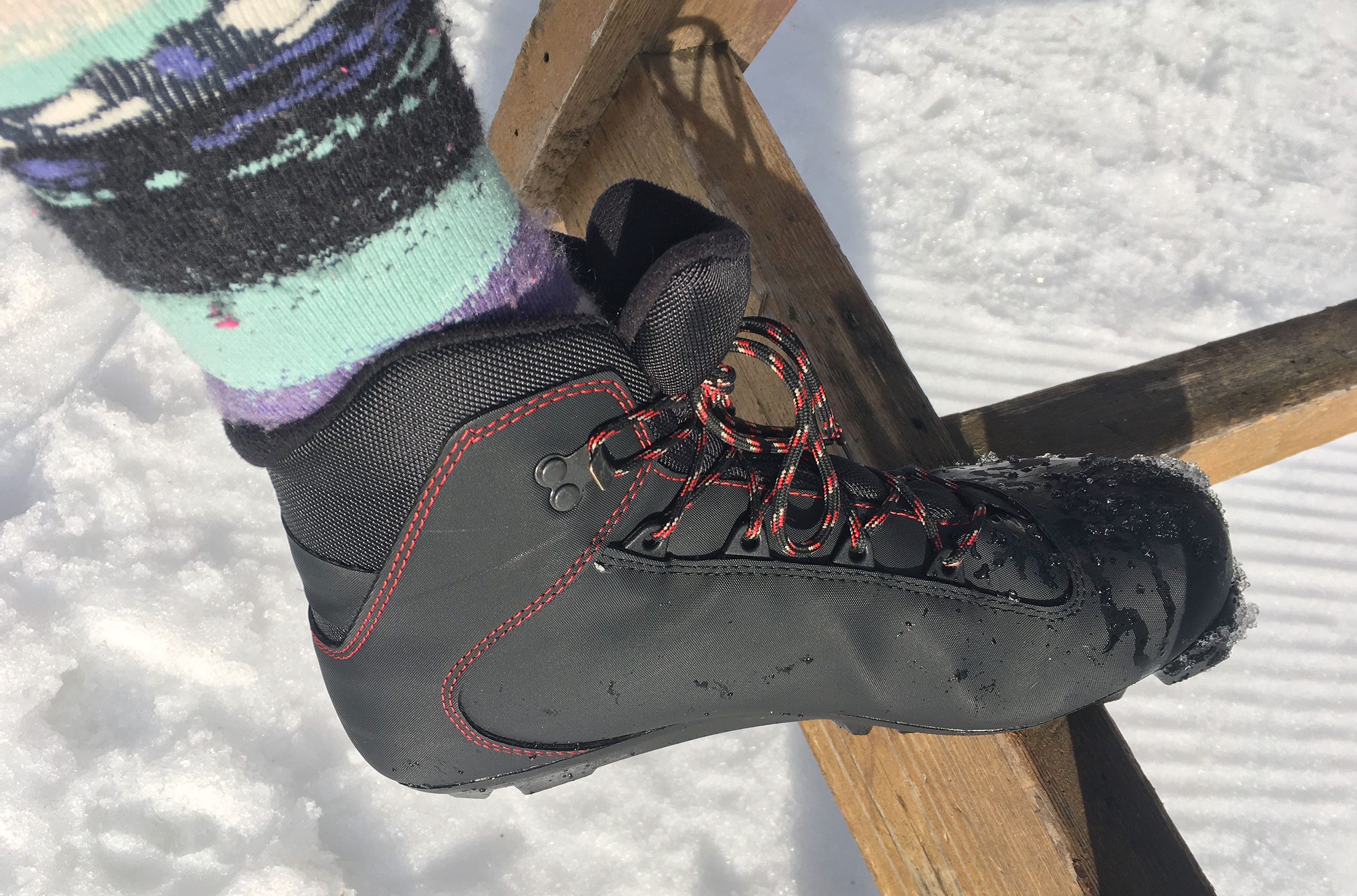 Kate's cross-country ski boot.