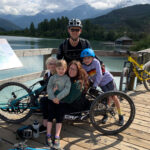 Codi Darnell and her family biking to Green Lake in Whistler along the Valley Trail.