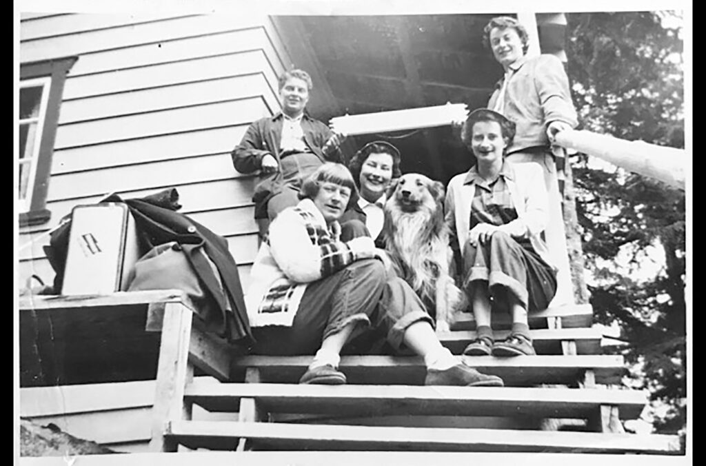 A photo of the four women who made up the original Witsend group in the 1950s.