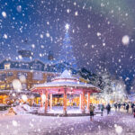 Whistler's sparkling, festive lights along the Village Stroll.