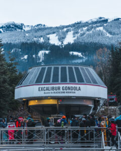 The Excalibur Gondola starts turning on opening day at Whistler Blackcomb.