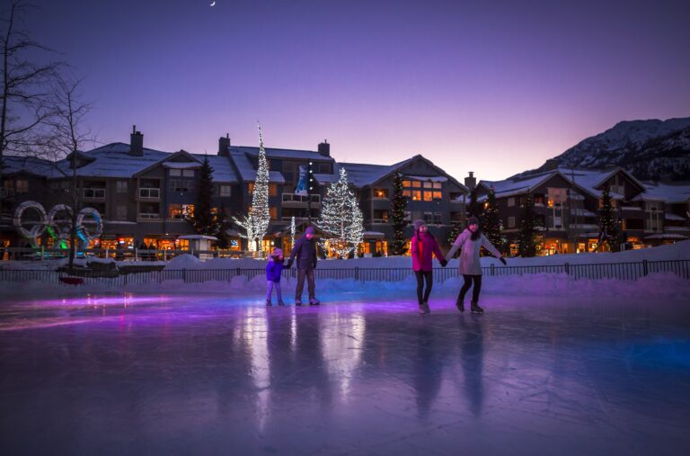 Ice skating in Whistler