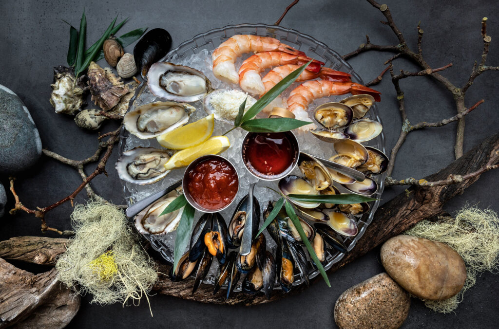 The Seafood Platter at Wild Blue in Whistler.