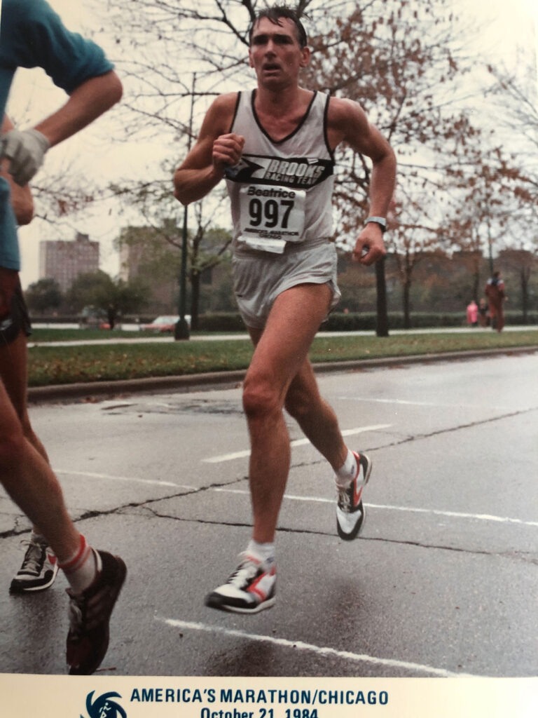 Gary Baker in a running race.