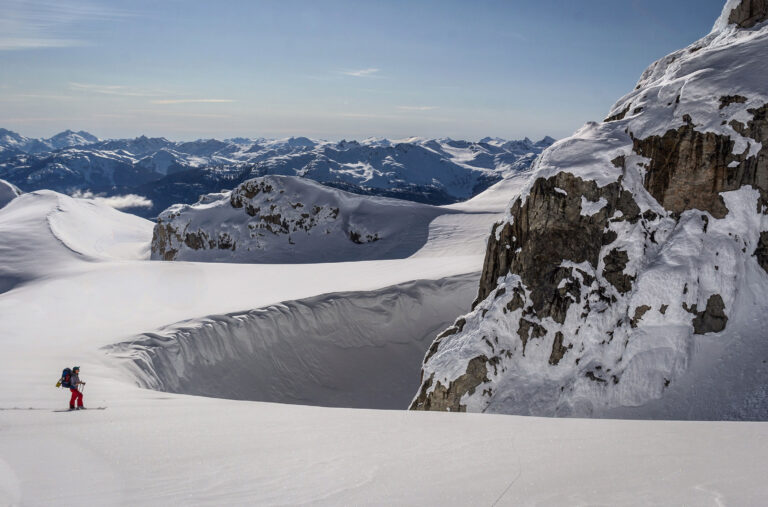 Backcountry enthusiast, Ally Gandy out in Whistler's backcountry.