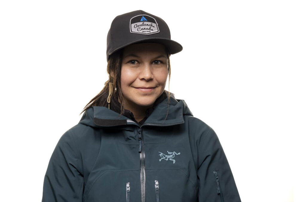 A headshot of snowboarder, Sandy Ward.