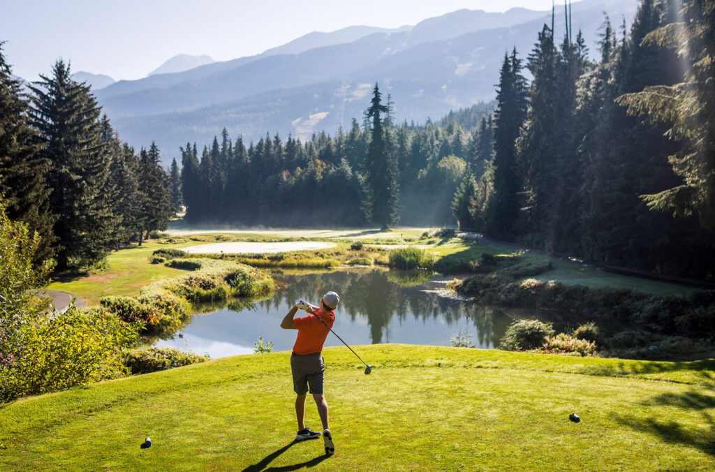 The Whistler Golf Club is located steps from Whistler Village.
