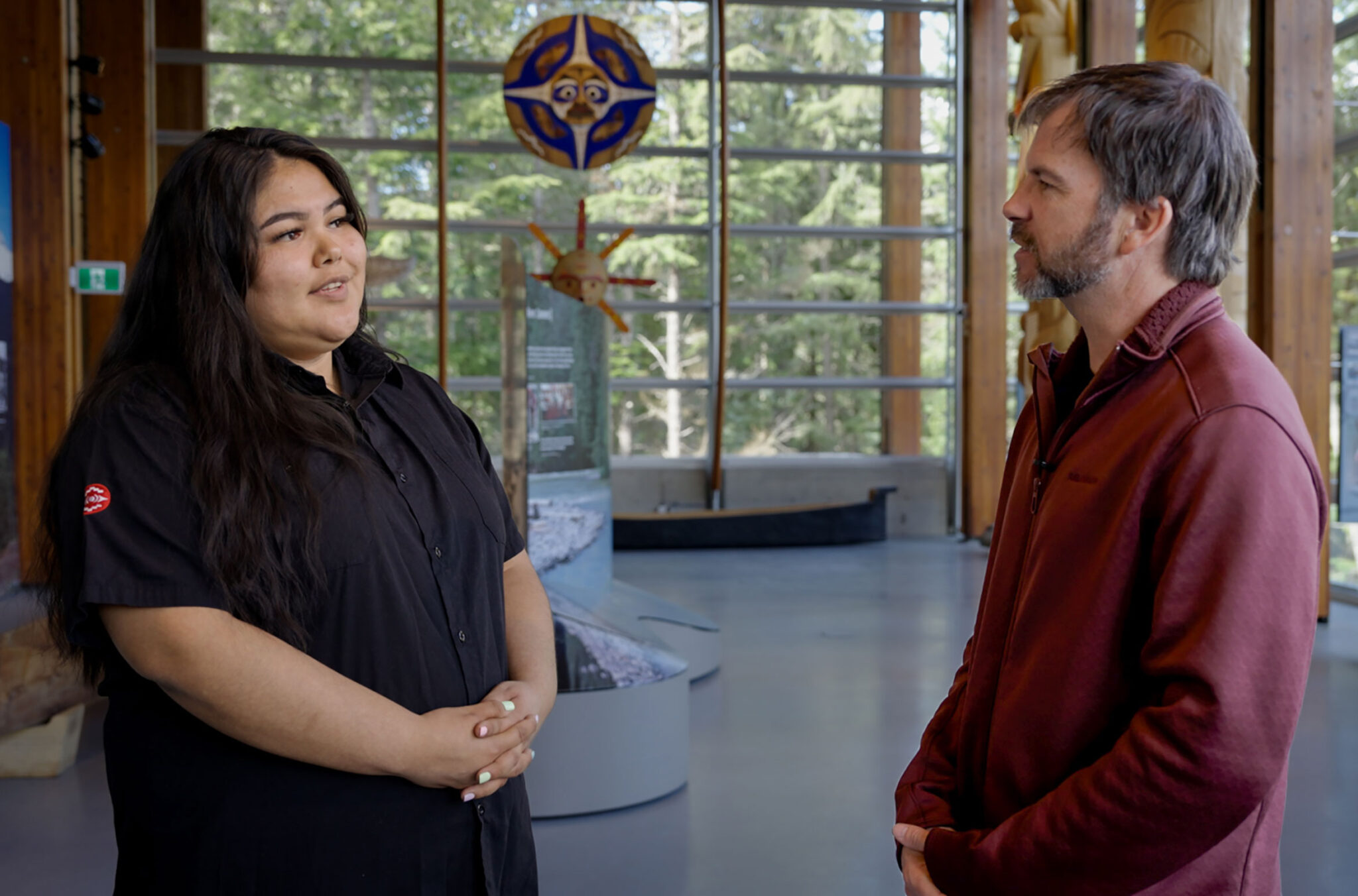 Georgina and Mike talk about cultural revitalization and the Squamish Lil'wat Cultural Centre during the Whistler Changemaker video series.
