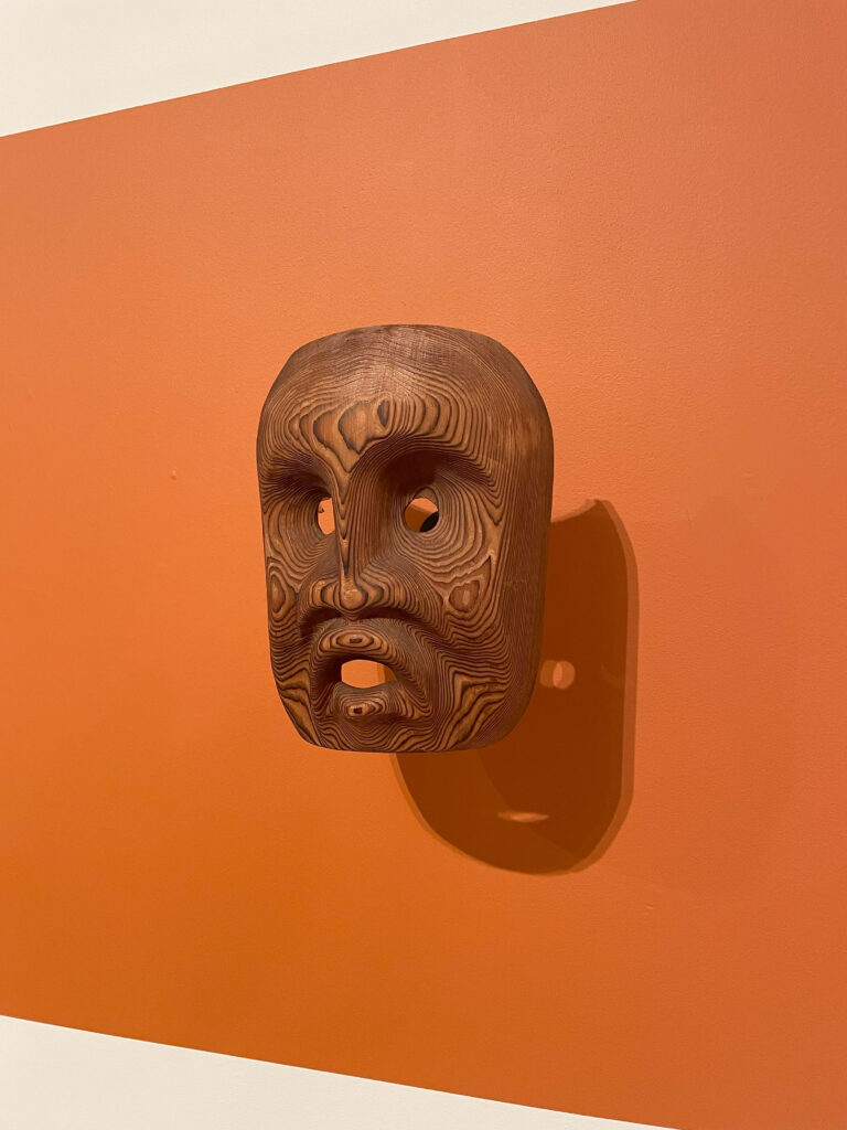 Ellen Neel, Dsonogwa Mask (1962, red cedar).