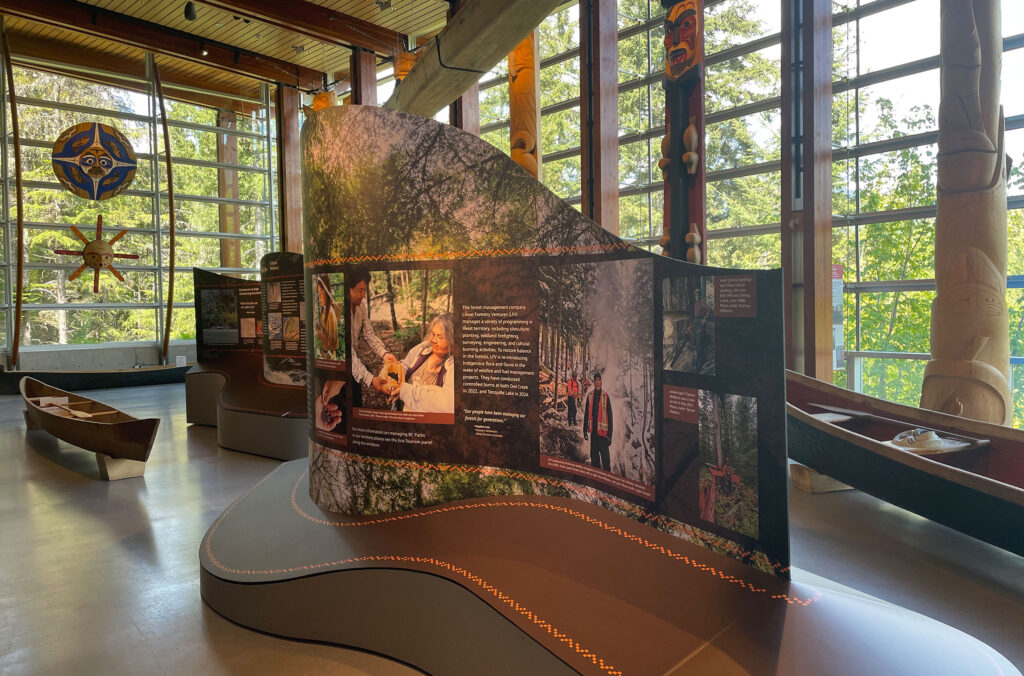 The new storyboards at the Squamish Lil'wat Cultural Centre.