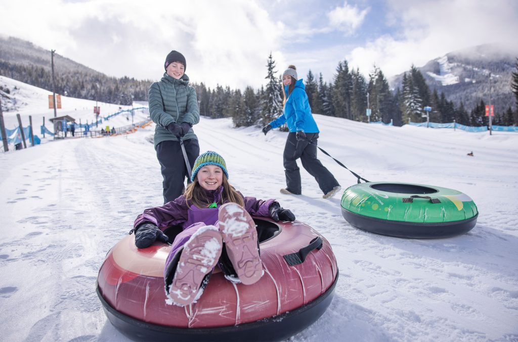 Kids enjoy the Whistler Blackcomb Tube Park.