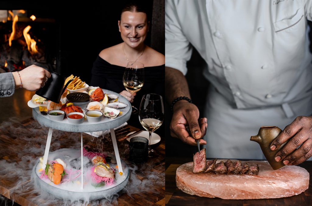The seafood tour and steak cut table-side at Four Seasons Resort Whistler.