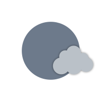 Clear with cloudy periods.