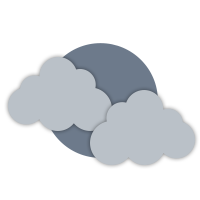 Becoming overcast.
