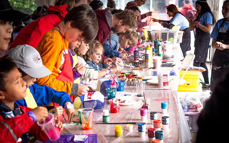 Arts and Crafts at the Whistler Children's Festival