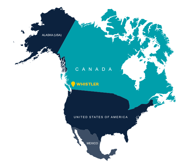 Whistler location map