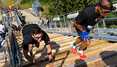 Athlete competing at Red Bull 400 in Whistler BC