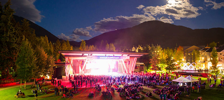 Free outdoor summer concerts in Whistler