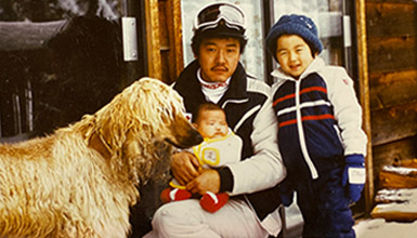 Toshi Hamazaki and family in Whistler BC