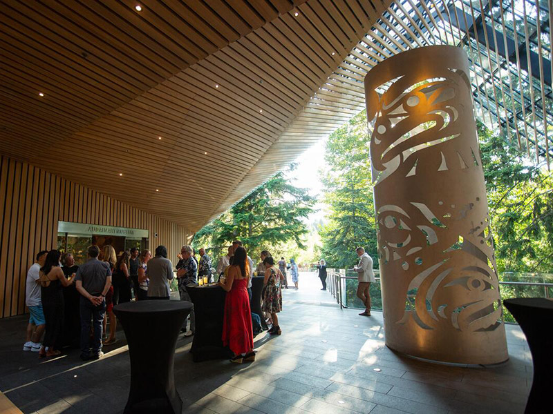 Entryway to Audain Art Museum in Whistler