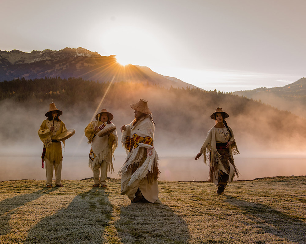 Traditional First Nations dance in Whistler